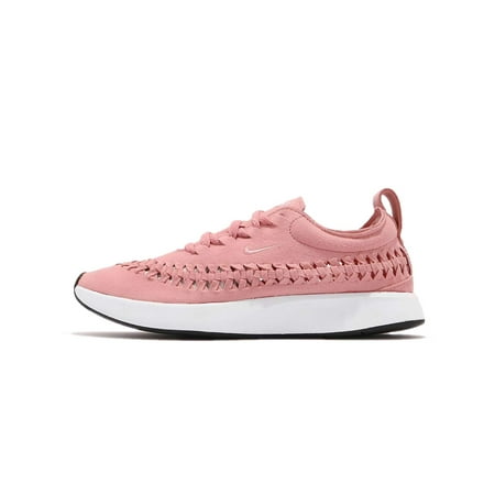 Nike Womens W Dualtne Racer Woven Fabric Low Top Lace Up Running, Pink, Size 6.0