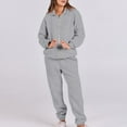 thumbnail image 3 of Admvng Sweatsuits Women 2 Piece Outfit Outfits Sports Tracksuits Long Sleeve Pullover Hoodies Sweatshirt and Sweatpants Fall Winter Suit, Size S-3XL, 3 of 8