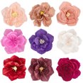 thumbnail image 3 of LCXmlly DIY Paper Flowers 3Pcs Crepe Flowers 3D Visual Effects Realistic Create Birthday Backdrop Flower Craft Wedding Supplies, 3 of 8
