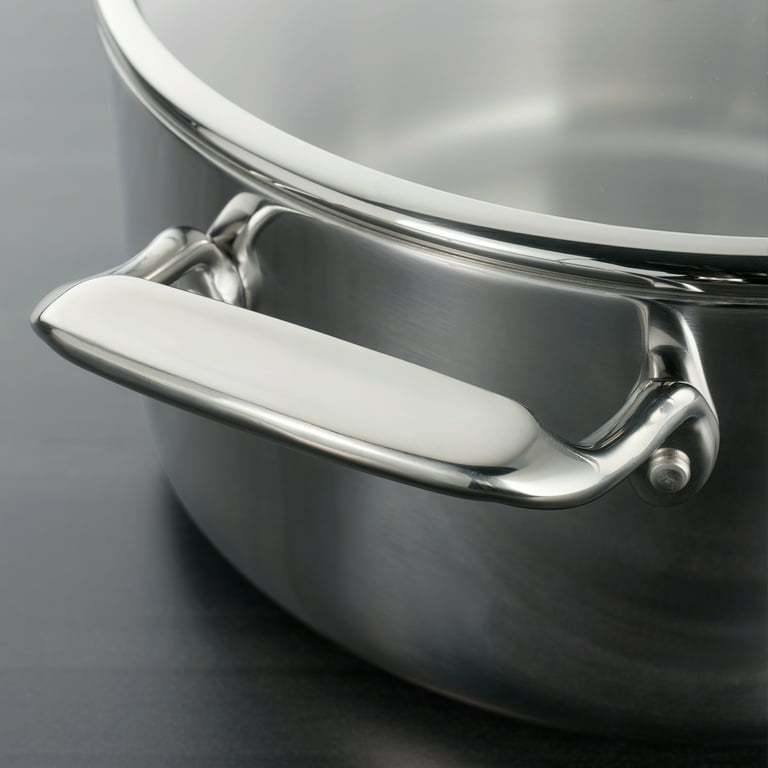 Tramontina Tri-Ply Clad 8 qt Covered Stainless Steel Stock Pot