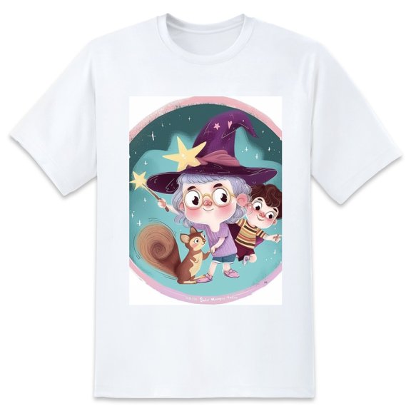 Basic Oversize Tees For WomenSquirrel Loose Boyfriend Shirts Casual Blouse round neck