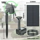 thumbnail image 3 of Bomba solar para fuente de agua solar para jardín al aire libre, bomba de estanque con fuente solar mejorada de 1,5 W con estaca, bomba de agua de fuente con energía solar para baño de, 3 of 5