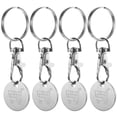 thumbnail image 1 of MOVTOTOP 4pcs Shopping Trolley Token Keychain Shopping Trolley Token Pendant Keyring for Shopping, 1 of 8