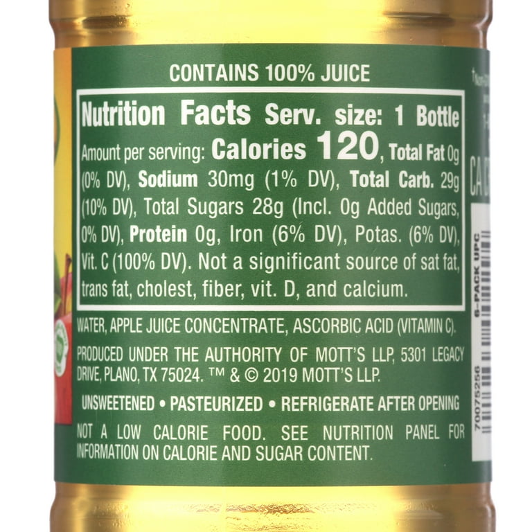 Mott's 100% Original Apple Juice, fl oz, 24 Pack, Box Fruit