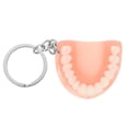 thumbnail image 3 of 1pc Halloween Key Chain Resin Spoof Denture Pendant Keychain Halloween Supply, 3 of 8