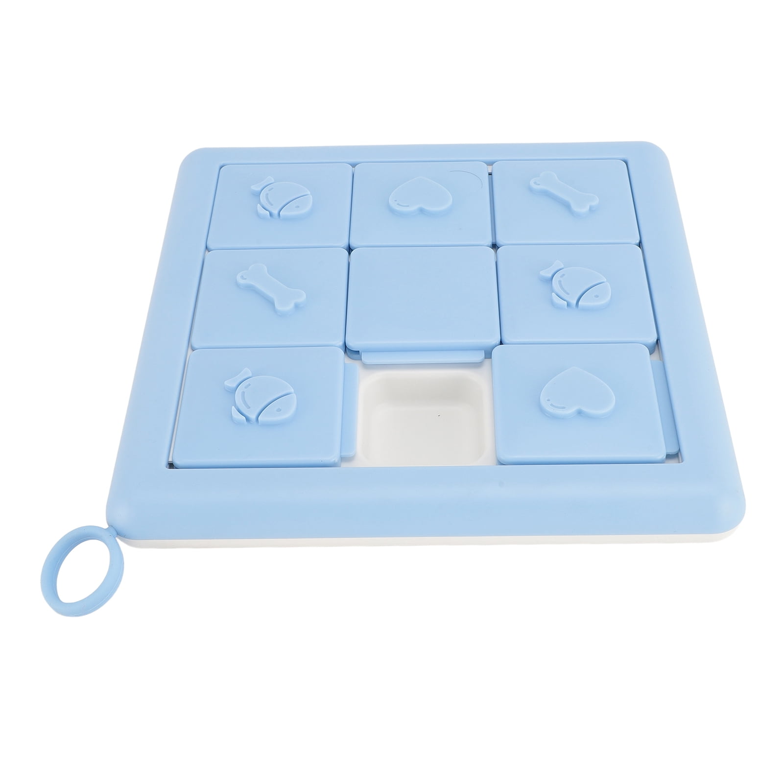 YAHHU Dog Slow Feeder Bowl Puzzle Toy Educational Interactive Stress Relief Food Dispenser for Home Indoor, Durable Pet Snuffle Mat for Mental Stimulation, Blue (10 inches / 25.4 cm)
