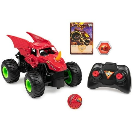 tek NT81688 Monster Jam 1-24 Scale Bakugan Dragonoid Remote Control Monster Truck, Kids Toys for Boys & Girls Aged 4 & Up