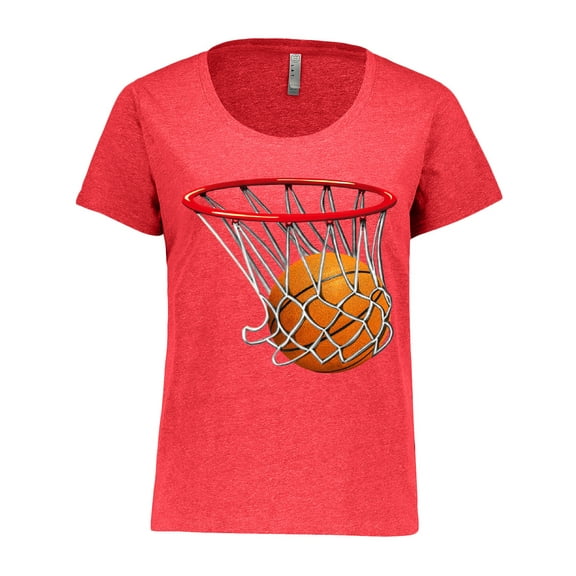 Inktastic Basketball Swish Women's Plus Size T-Shirt