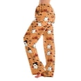 thumbnail image 2 of Trgacdwlo Funny Pumpkin Graphic Womens Halloween Pj Pants Loungewear Fall Sleeping Pants Women Elastic Waist Baggy Comfy Pj Bottoms for Women, 2 of 6