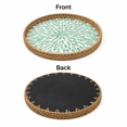 thumbnail image 4 of Kabuer Round Rattan Tray, Versatile Serving Tray for Table Decor, Coffee, Bread, Fruit, and More, 11.8 inch, 4 of 7