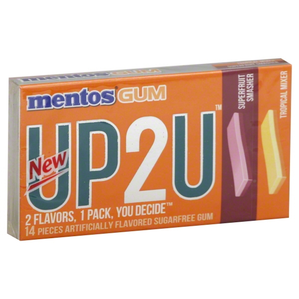 Van Melle Mentos UP2U Gum, 14 ea - Walmart.com