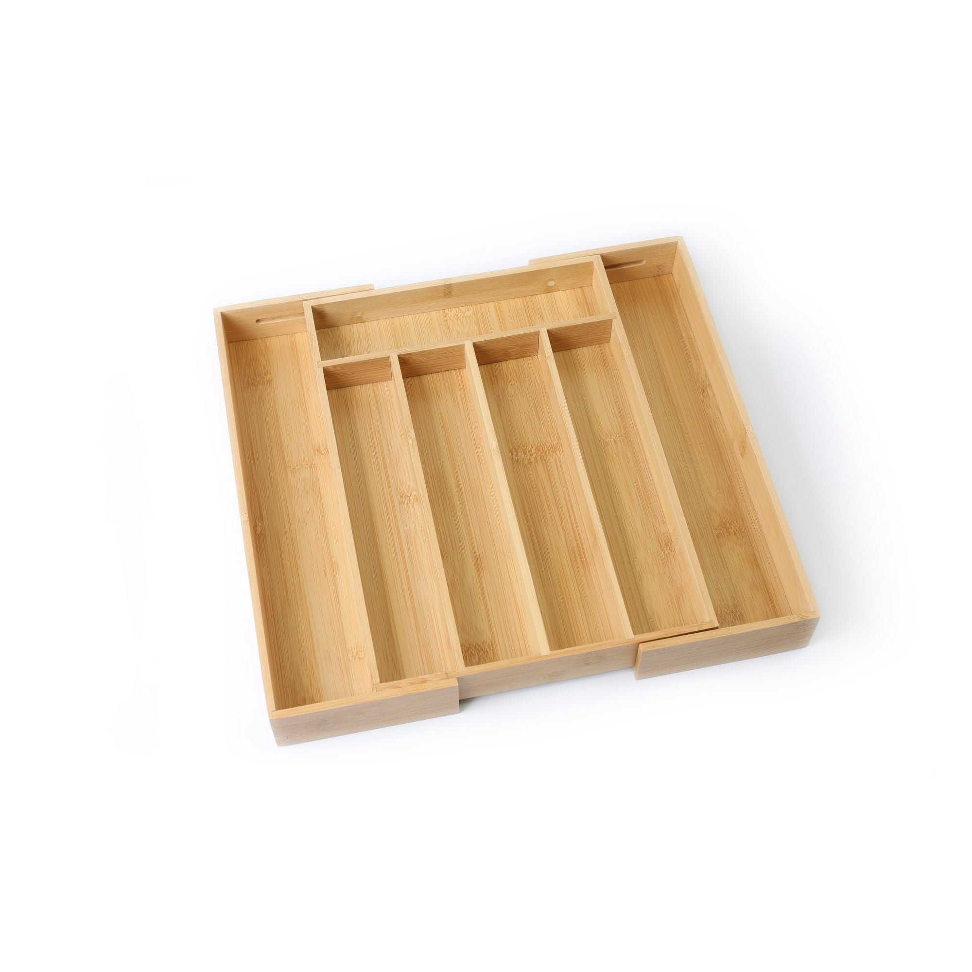 Better Homes & Gardens Natural Bamboo Expandable Silverware Organizer, 13.98 x 10.04-15.35 x 1.97 inches