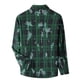 thumbnail image 4 of Blusa y camisa de manga larga con cuello vuelto para hombre, estilo casual, de color liso, con botones, de poliéster., 4 of 8