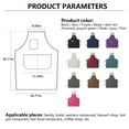 thumbnail image 2 of Maoww Canvas Apron Thickened Work Aprons Wear Aprons Covers Comfortable Working Clothes Cover Accessory Housework Dress with Pockets Grey, 2 of 6