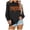Black, variant on XINPING Pumpkin Season Sweatshirt Women Fall Crewneck Halloween Shirt Graphic Long Sleeve Thanksgiving Pullover Top Relaxed Fit Casual Hoodless Tops