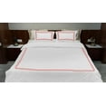 thumbnail image 3 of BedDecor 3PC Luxurious Classic Chain Pattern Embroidered Cotton Duvet Set - Full/Queen Size in Elegant Blood Red, 3 of 4
