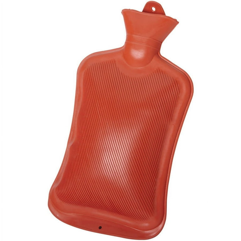 Hot Water Bottle 800ML Natural Rubber BPA Free-Durable Hot