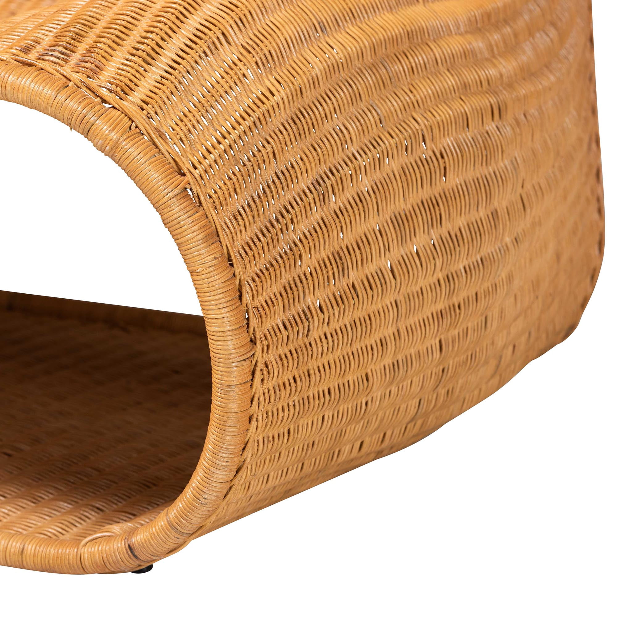 bali & pari Adala Boho Lounge Chair, Light Honey