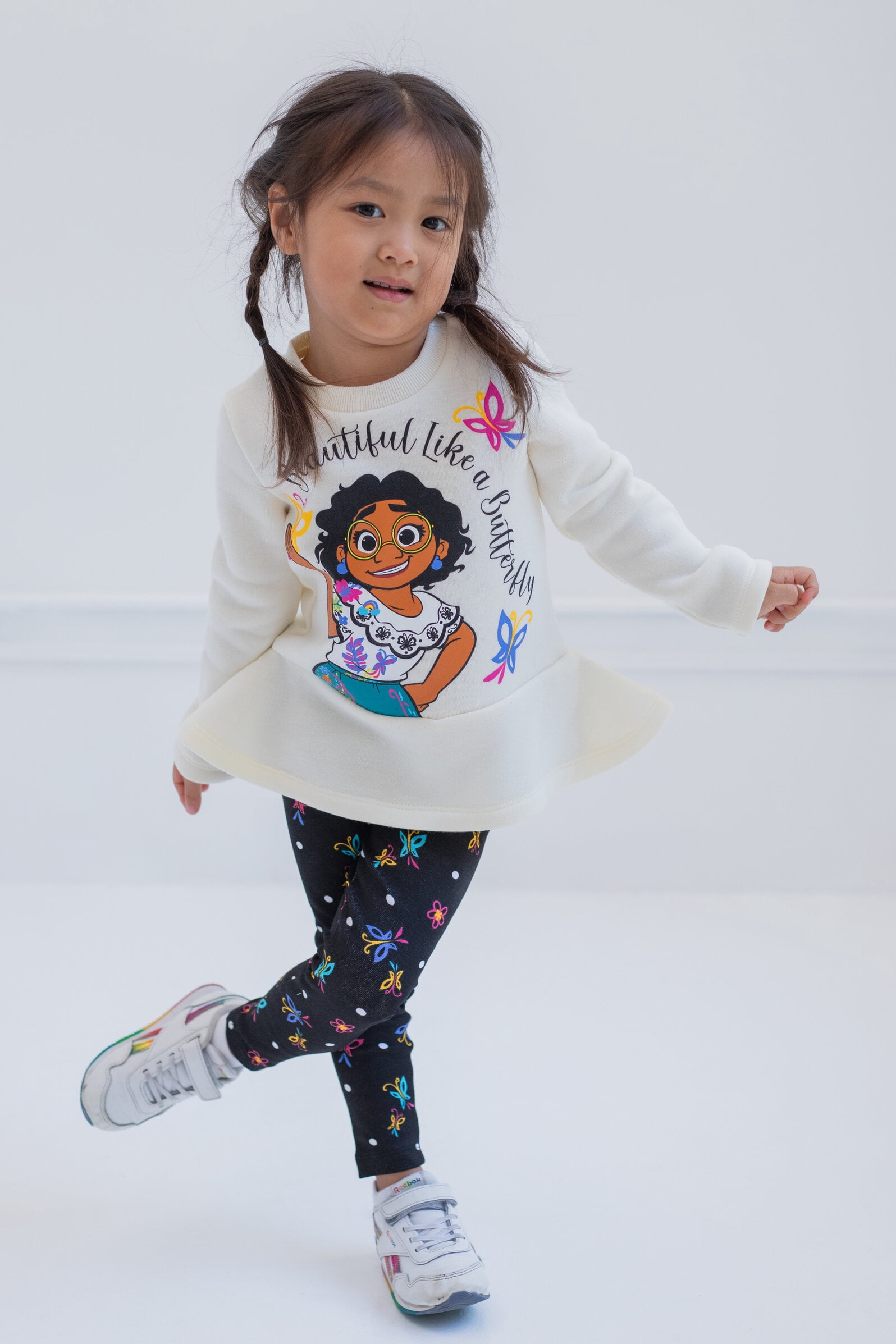 Disney Encanto Mirabel Little Girls Sweatshirt and Leggings Outfit Set Toddler to Little Kid
