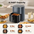 thumbnail image 3 of Freidora Sweetcrispy, 6 litros, 12 en 1, 400 °F, Rapid Air Crispy Tech, 3 of 7
