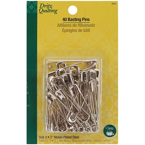 Dritz Quilting Basting Pins, Size 3, 40pk
