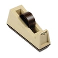 thumbnail image 1 of Heavy Duty Weighted Desktop Tape Dispenser  3   core  Plastic  Putty/Brown, 1 of 1