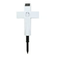 2024 Solar Powered LED Cross Lights Graveside Memorial Headstone Stake