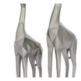 thumbnail image 6 of 12", 15"H Silver Polystone Giraffe Sculpture, by CosmoLiving by Cosmopolitan (2 Count), 6 of 10