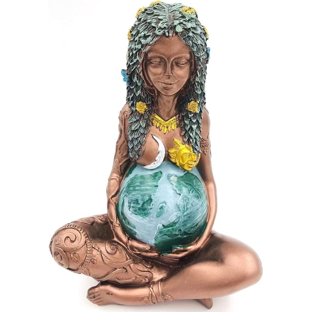 Estatua de la Diosa de la Madre Tierra JM pintada a mano para Decoración del hogar