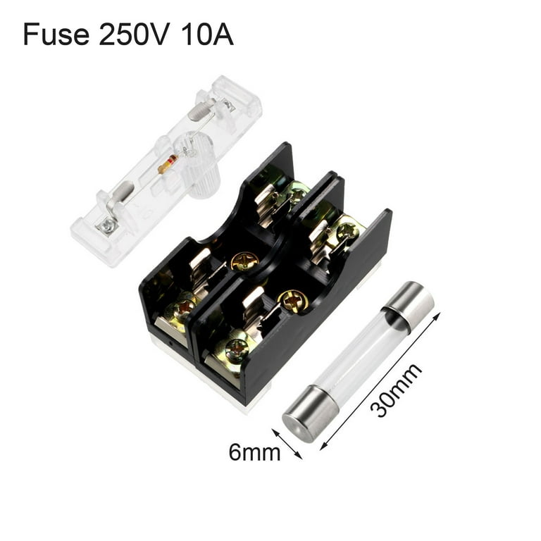 null-bar  Fuse holder 6mm² incl. Connection material and fuse -  30a_fuse_with_holder_connectioncable