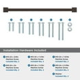 thumbnail image 5 of Amerock Lintel 18 inch (457mm) Center-to-Center Oil-Rubbed Bronze Appliance Pull, 5 of 7