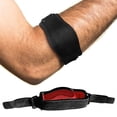thumbnail image 2 of Graflsoa Adjustable EVA Tennis Elbow Support with Compact Arm Straps for Forearm Protection and Pain Relief (Red), 2 of 6