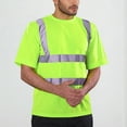 thumbnail image 4 of 1/2/3/4 Pack High Visibility Shirts Quick Dry Safety T Shirts with 4 Reflective Strips Short Sleeve Mesh Hi Vis Work Shirt for Men, 4 of 5