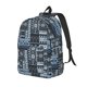 thumbnail image 1 of Disketp Snowflake Vintage Pattern Mochila de Lona Estampada, Mochila Escolar de Viaje Ligera para Estudiantes y Portátil-Small, 1 of 5