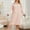 Pink, variant on Women Long Sleeve Nightgowns Soft Cotton Button Nightshirt Pockets Full Length Sleepshirt Casual Sleepwear Pajama Dress on Clearance