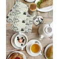 thumbnail image 4 of Easter Rabbit Kitchen Dish Towels for Drying Dishes Set of 4, Cartoon Cute Bunny Sketch on Green Waffle Weave Microfiber Hand Tea Bathroom Towels Quick Dry & Absorbent Towel 15.7x23.6, 4 of 7
