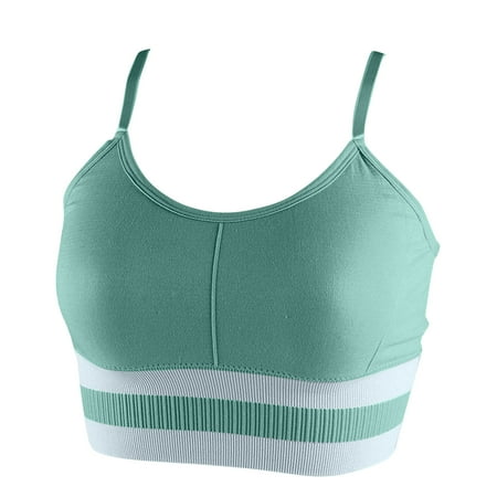 Xiaoxatg Fashion Bra Women Sexy Sports Bra Tops For Top Fitness Yoga Female Pad Sportswear Vest Tank Tops Sport Push Up Bralette Blouse Top Bra Strapless Bra