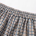 thumbnail image 5 of Unir Womens Plaid Pant Suit 2 Piece Outfits, Notched Collar Cropped Blazer & Relaxed Wide Leg Pants Wrinkle Resistant Polyester Casual Business Sets Coffee Grey S-XXXL True To Size, 5 of 7