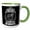 Green/White, variant on 3drose, Never Underestimate the Power of a Woman Born in February - Aquarius, 11oz Mug