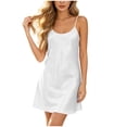 thumbnail image 3 of Bovxnpu Womens Nightgowns Sleepshirts Nightshirts Pajama Dress Spaghetti Strap Loose Loungewear Dress Sleepwear, 3 of 6