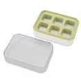 thumbnail image 2 of Ice Cube Tray with Lid 6 Cubes Silicone Mini Ice Tray for Freezer Cocktails Whiskey Beverages Easy Release Stackable Green, 2 of 5