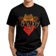 thumbnail image 3 of Cowboy Adult T-Shirt Bullfighting Festival Fantastic Practical Animation Paint Country Music Tees for Family Kids Women Men Sports and Travel, 3 of 11