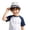 AB265 White, variant on Bainana Outdoor Kids Sun Hat For Girls And Boys Summer Wide Brim Shark Print Beach Hat Casual Jazz Style Bucket Hat For Kids 8-12 Years