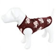 thumbnail image 4 of Luvable Friends Dog Pet Dog and Cats Cotton T-Shirts 2pk, Burgundy Floral Botanical, Small, 4 of 6