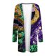 thumbnail image 5 of Prendas de abrigo y chaquetas informales sin capucha de manga larga para mujer, blusa informal de manga larga con estampado y bolsillo, cárdigan, abrigo holgado de algodón de imitación para mujer, 5 of 6