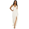 thumbnail image 1 of Little Mistress Robe Maxi Plongeante à Nouer pour Femmes, 1 of 5