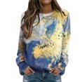 thumbnail image 1 of Pntutb Mujeres Otoño e Invierno Casual Impreso Cuello Redondo Manga Larga Jersey Blusa Sudadera tops Pntutb Pntutb-3899, 1 of 1