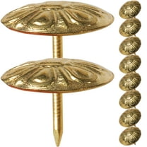 TAILTOSS 50Pcs Golden Iron Upholstery Nails for Furniture and Home Decorative Projects