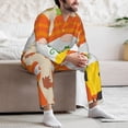 thumbnail image 7 of Lsque Hello Fall Gnomes 1 Pattern Long Sleeve Pajama Set for Men - Soft 2-Piece Sleepwear and Loungewear Set with Pockets, Comfy Nightwear-Medium, 7 of 7
