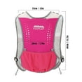thumbnail image 2 of Gustave Hydration Pack Backpack with 2L Water Bladder, Outdoor Lightweight Hydropack Vest Backpack Daypack for Men Women Running Hiking Cycling - Rose Red, 2 of 9
